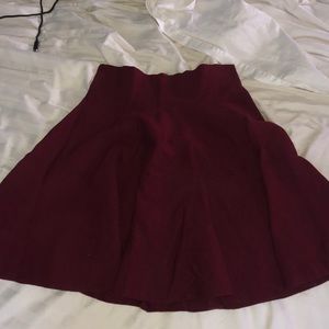 Wine red skirt